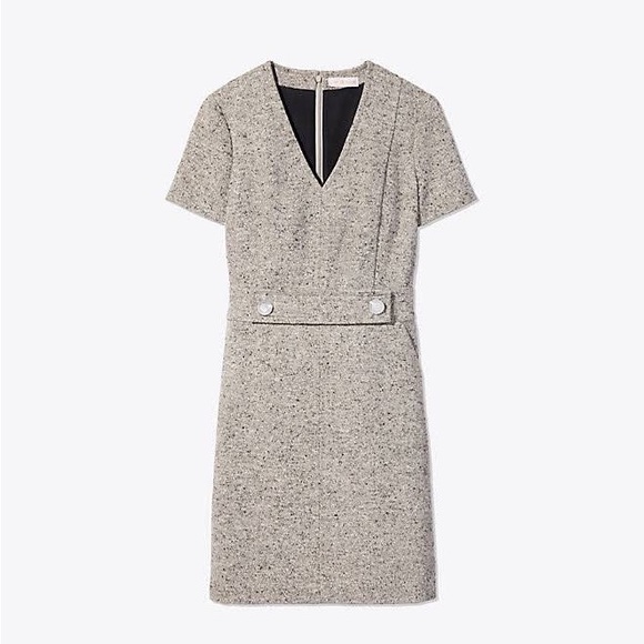 Tory Burch Dresses & Skirts - TORY BURCH PRISCILLA GRAY TWEED DRESS